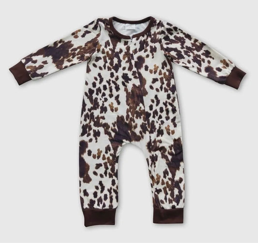 Cow Print Romper